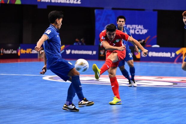 تصاویری از پیروزی تیم ملی فوتسال ایران مقابل تایلند