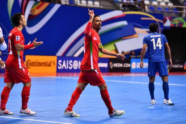 تصاویری از پیروزی تیم ملی فوتسال ایران مقابل تایلند