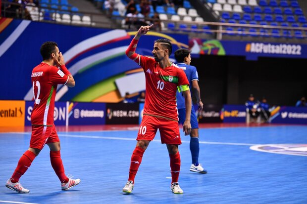 تصاویری از پیروزی تیم ملی فوتسال ایران مقابل تایلند