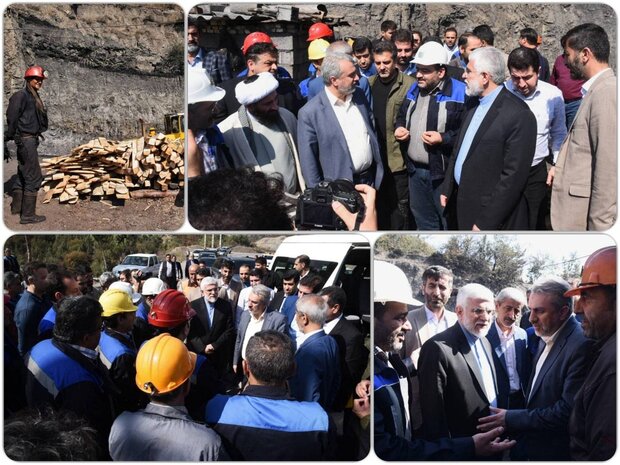 وزیر صنعت و معدن از معدن رامیان بازدید کرد