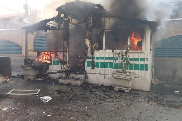 ماجرای آتش زدن ایستگاه کلانتری ۱۱۳ بازار تهران + فیلم