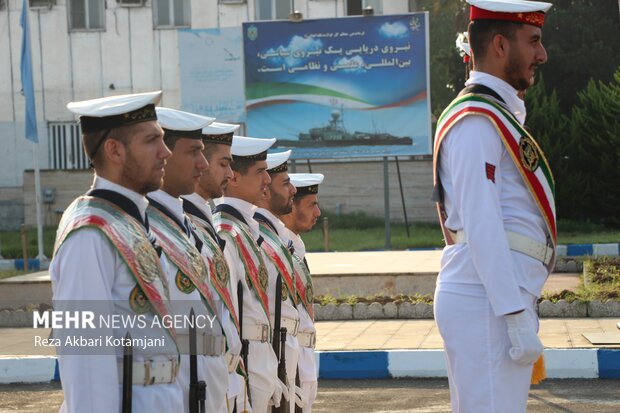 برگزاری مراسم عهد سربازی در ناوگان شمال نیروی دریایی