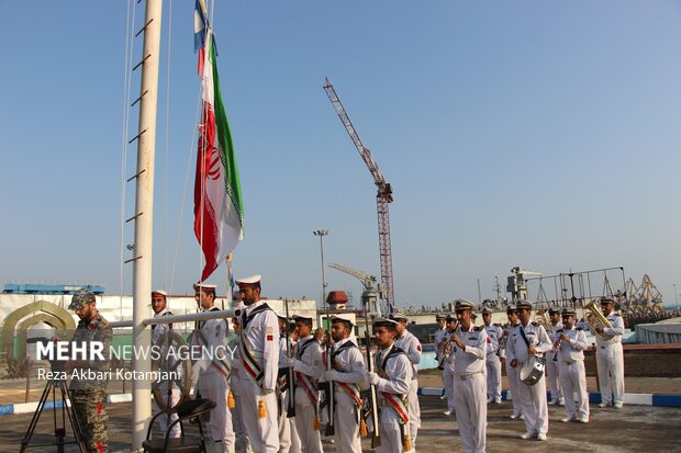 برگزاری مراسم عهد سربازی در ناوگان شمال نیروی دریایی