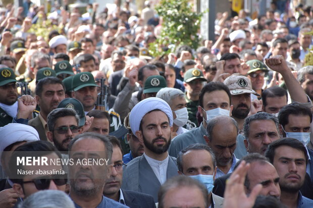 Funeral ceremony of IRGC member in Sanandaj
