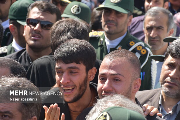 Funeral ceremony of IRGC member in Sanandaj
