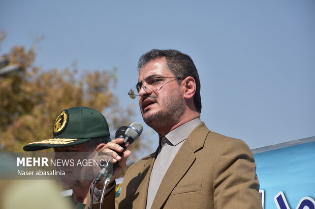Funeral ceremony of IRGC member in Sanandaj

