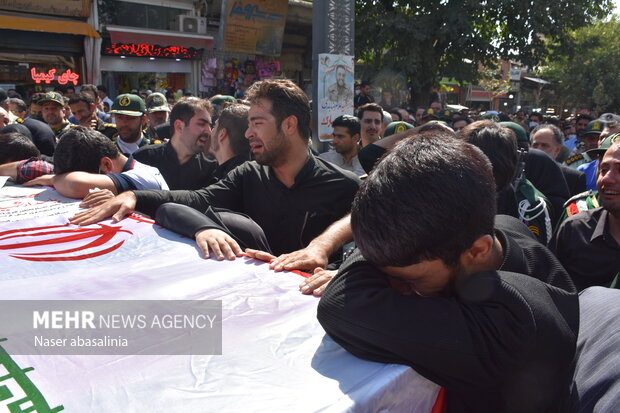 Funeral ceremony of IRGC member in Sanandaj
