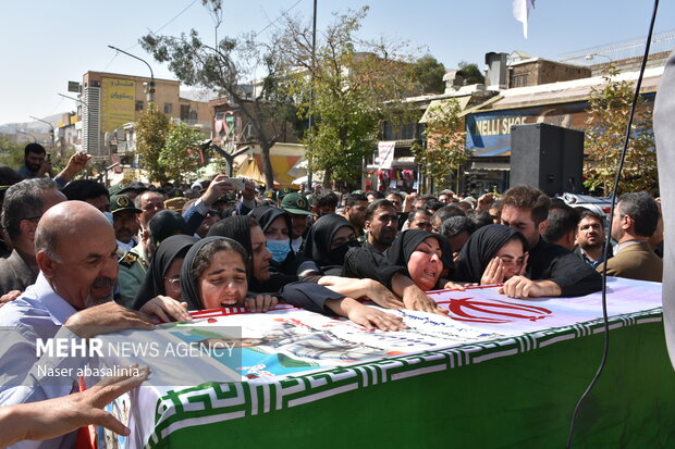 Funeral ceremony of IRGC member in Sanandaj
