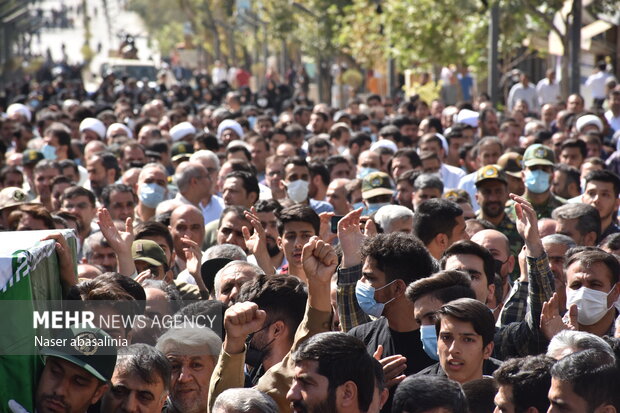 Funeral ceremony of IRGC member in Sanandaj
