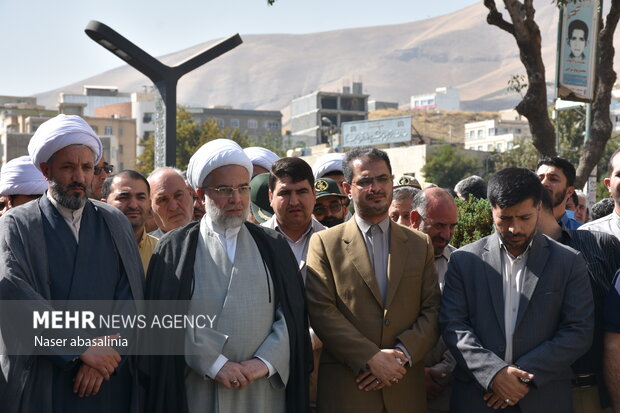 Funeral ceremony of IRGC member in Sanandaj
