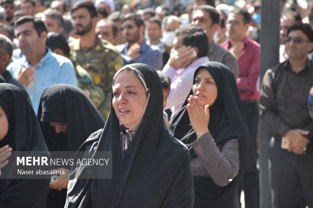 Funeral ceremony of IRGC member in Sanandaj
