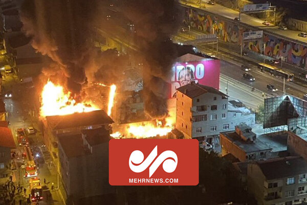 نشت گاز و انفجار یک ساختمان در استانبول