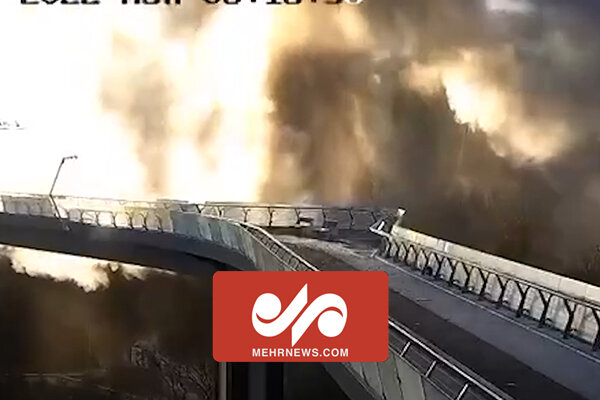 پل «کلیچکو» در کی یف پایتخت اوکراین منفجر شد