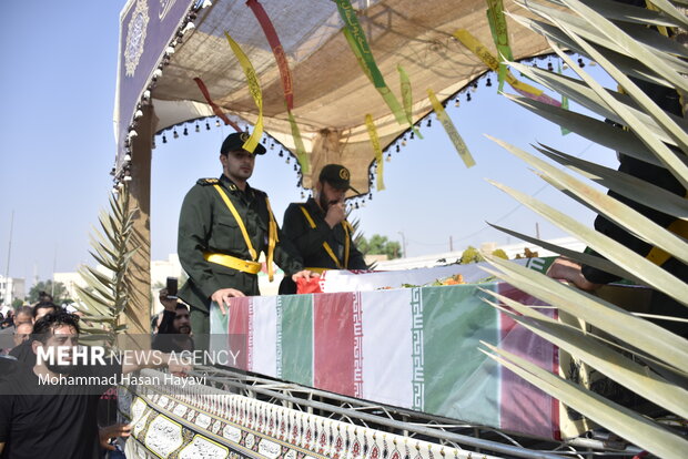 پیکر جانباز ۷۰ درصد اصفهان تشییع شد