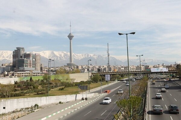 آسمان صاف تا قسمتی ابری تهران طی ۵ روز آینده