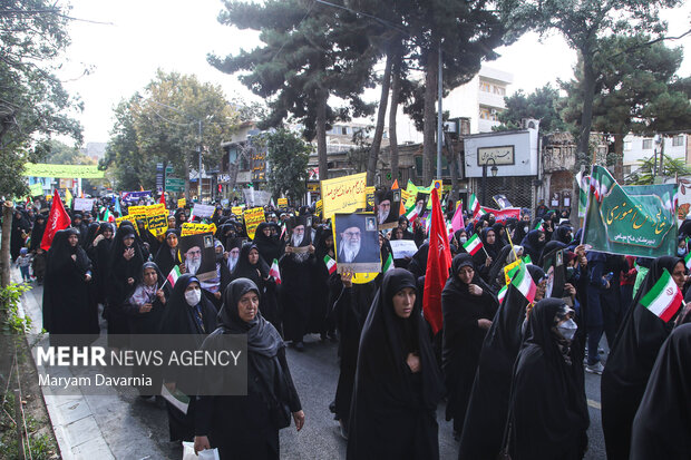 Pro-Islamic Republic rallies by women across Iran
