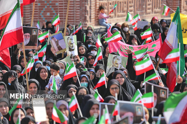 Pro-Islamic Republic rallies by women across Iran
