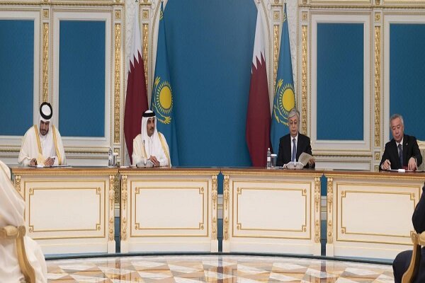 قطر و قزاقستان روی ریل همکاری/ امضای چند توافقنامه با حضور تمیم