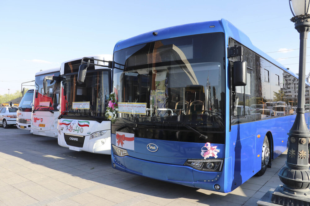 ورود اتوبوس‌های جدید شهرداری تبریز به ناوگان حمل و نقل عمومی