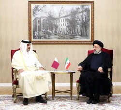 ایران کے صدر اور امیر قطر کی قزاقستان میں ملاقات