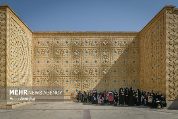 Pro-Islamic Establishment rally by women in Shiraz