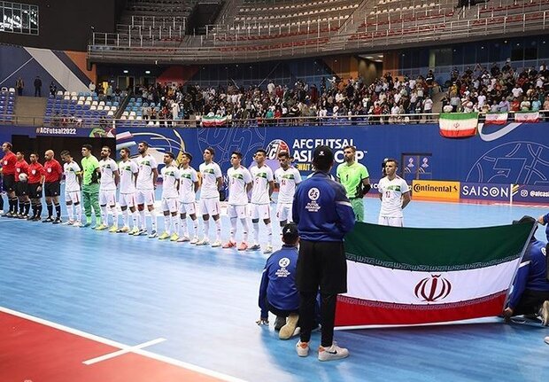 پیروزی تیم ملی فوتسال ایران مقابل عربستان در نیمه نخست