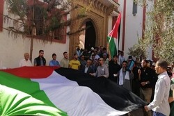 تظاهرات مردم مغرب در حمایت از ملت فلسطین و مسجدالاقصی