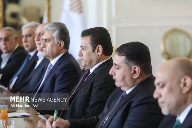 الاعرجی  وزیر و مشاور امنیت ملی عراق در دیدار با حسین امیر عبدالهیان وزیر امور خارجه کشورمان حضور دارد