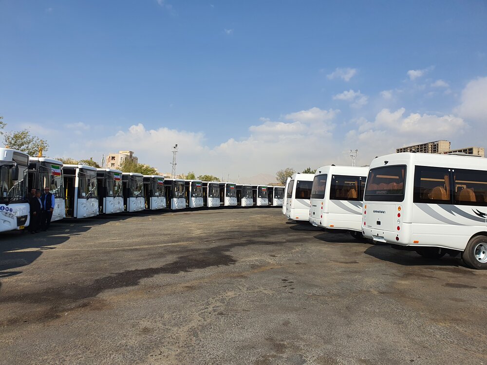 اتوبوس‌های جدید تهران درحال شماره گذاری