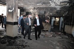 Judicial official visits Evin Prison compound after fire