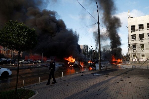 Kiev 'kamikaze drone'larla vuruldu Kiev 'kamikaze drone'larla vuruldu