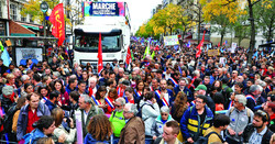 Massive protests in Europe against rising living costs