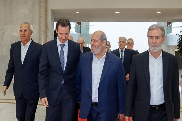 الرئيس السوري يؤكد للفصائل الفلسطينية استمرار دعم المقاومة 