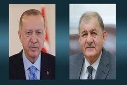 پیام تبریک اردوغان به رئیس جمهور جدید عراق