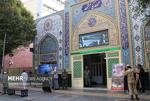 تشییع پیکر سرباز شهید احمد لطفی در مشهد