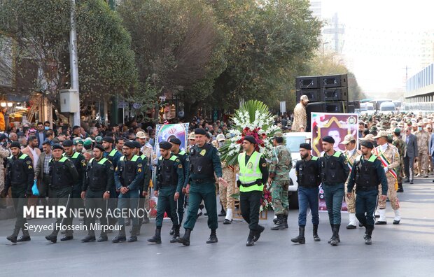 تشییع پیکر سرباز شهید احمد لطفی در مشهد