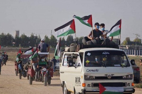 همبستگی و راهپیمایی در غزه در حمایت از نابلس