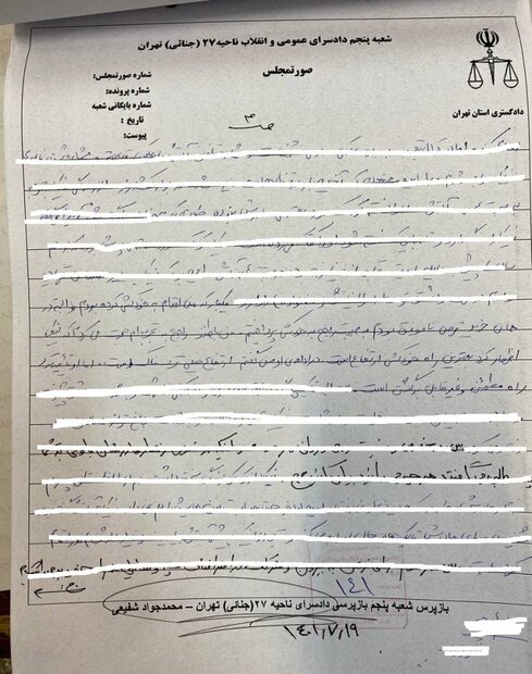 آخرین پیام نیکا شاکرمی به مادرش 7