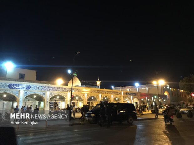 وضعیت اطراف حرم شاهچراغ(ع) شیراز پس از حمله تروریستی