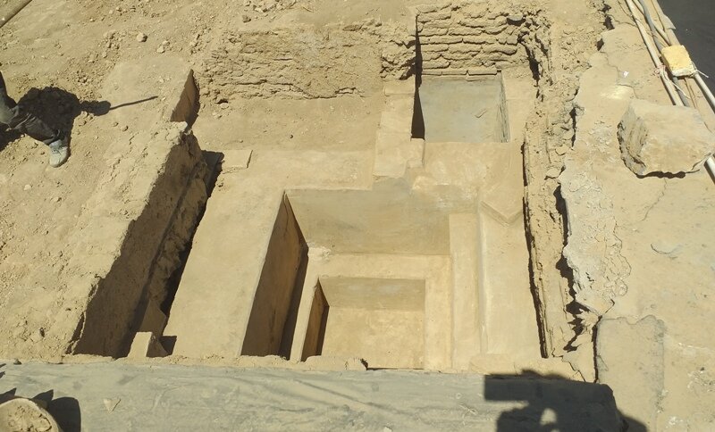منبع آب تاریخی در امام‌زادگان دوخاتون (س) شهرکرد کشف شد