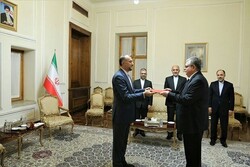 New Russian envoy submits credentials to Iran FM