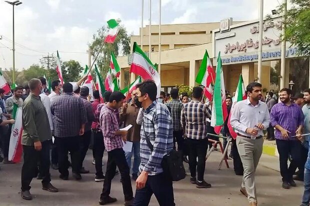 دانشجویان خوزستانی اغتشاشات اخیر را محکوم کردند