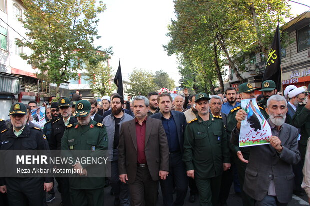 تشییع پیکر شهید «حمزه علی نژاد» شهید مدافع امنیت