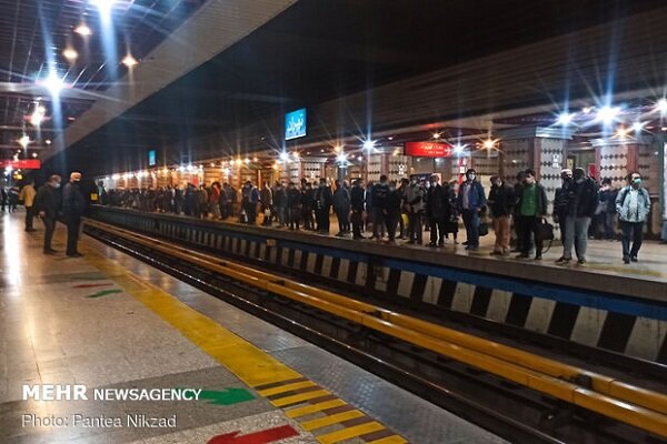 روند رو به افزایش آمار مسافران مترو تهران