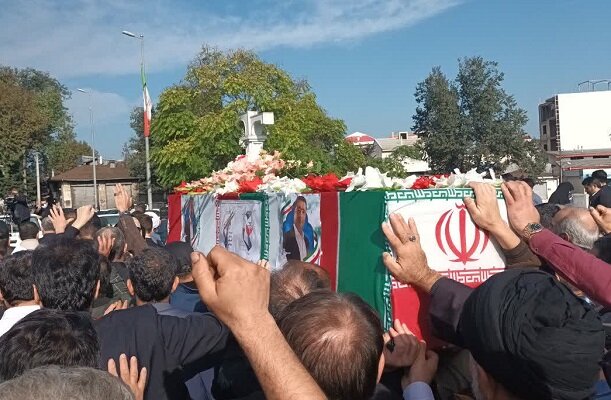بدرقه باشکوه پیکر شهید مدافع امنیت «حمزه علی نژاد» در دیار میرزا