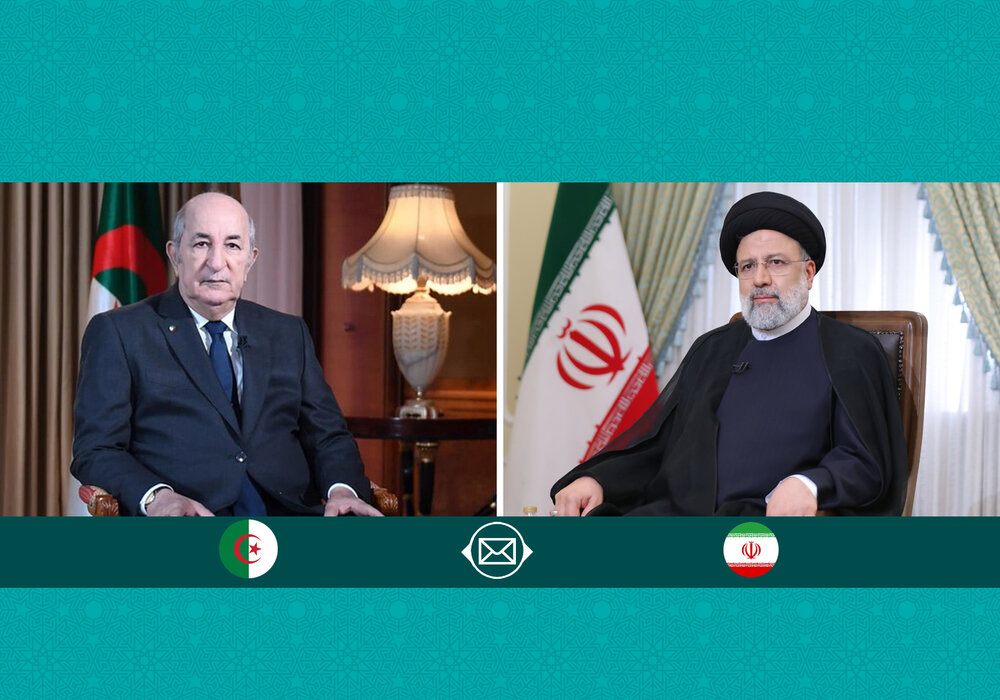الجزائر کے انقلاب کی سالگرہ پر الجزائری حکومت اور عوام کو ایرانی صدر رئیسی کی مبارکباد