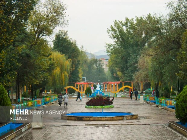 Sakız kentinde sonbahar yağmuru