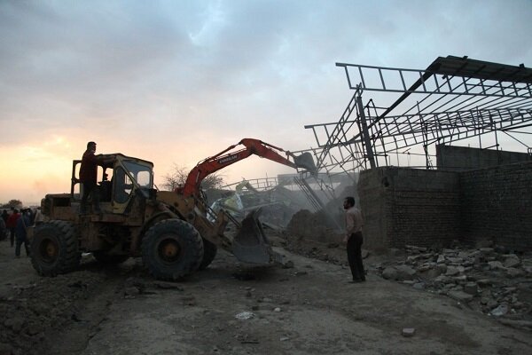۱۷ بنای غیرمجاز در شهرستان گرگان تخریب شد