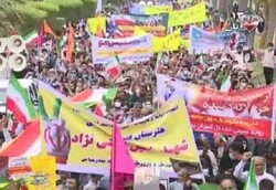 ایرانی صوبہ ہرمزگان میں عالمی استکبار کے خلاف ریلی