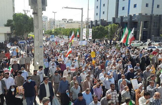 راهپیمایی ۱۳ آبان در بوشهر 